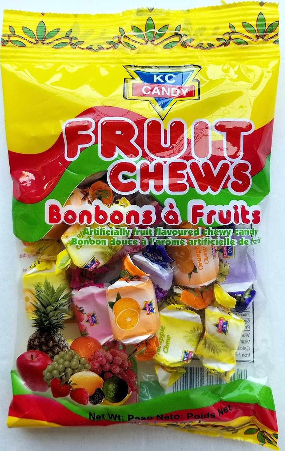 KC CANDY FRUIT CHEWYS 100G