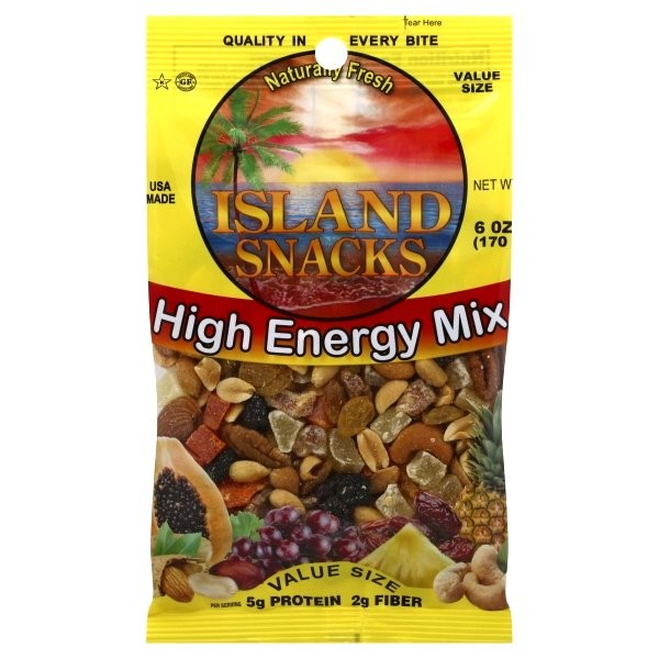 ISLAND SNACKS HIGH ENERGY MIX 6oz