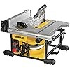 DEWALT Table Saw for Jobsite, Compact, 8-1/4-Inch with Lightweight Protective Safety Glasses (DWE7485 & DPG52-1C)