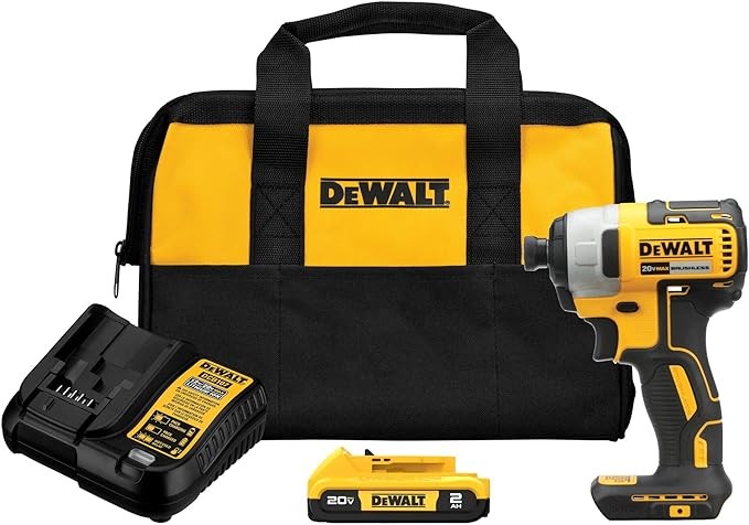 DEWALT 20V MAX Impact Driver, 1/4 Inch, Battery and Charger Included (DCF787D1)