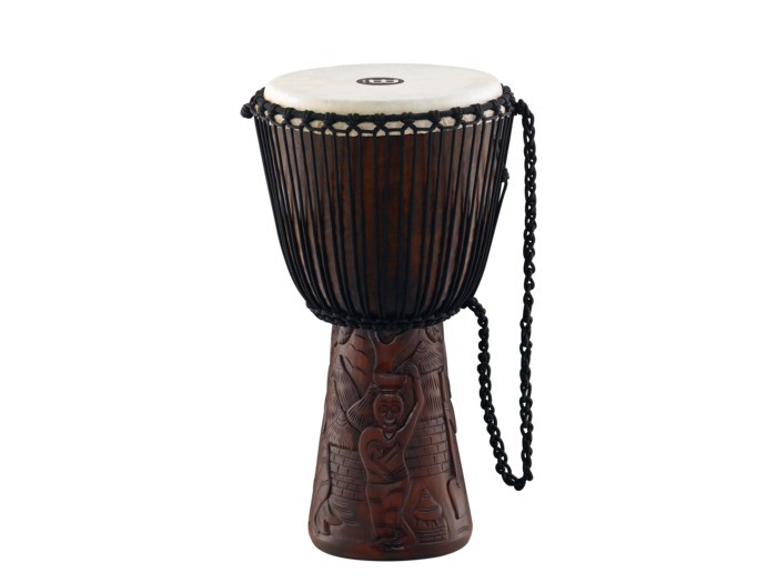 Meinl Percussion Professional 12-Inch African Style Djembe, Village Carving