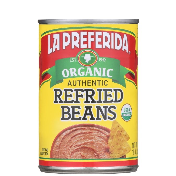 LA PREFERIDA REFRIED BEANS ORGANIC 16oz