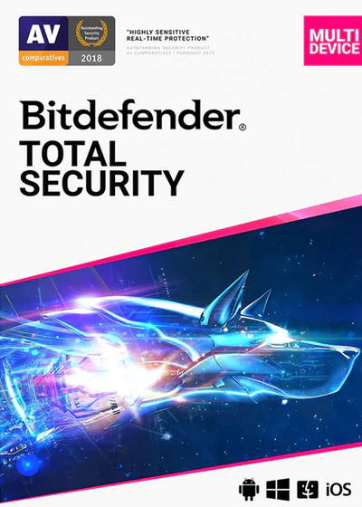 Bitdefender Total Security 2022 Key - 5 Devices, 180 Days