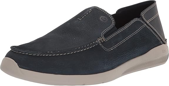 Clarks Mens Gorwin Step : Navy Nubuck