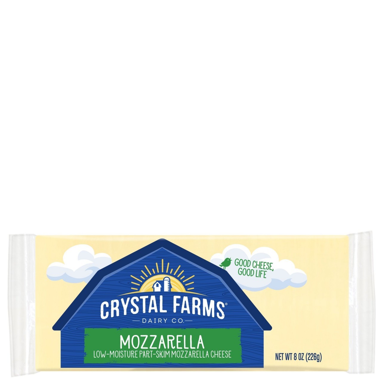 CRYSTAL FARMS MOZZARELLA BLK 8oz