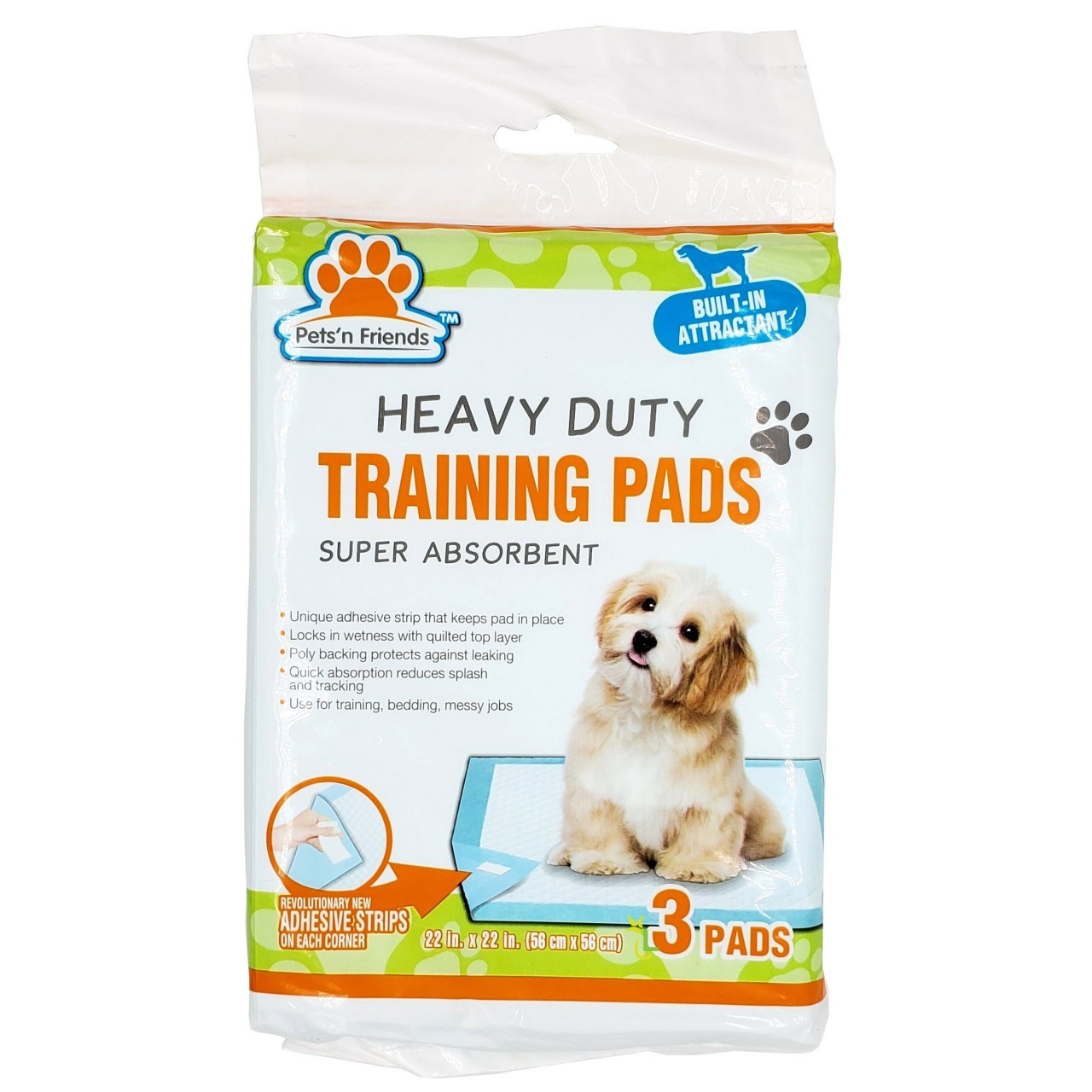 PETS'N FRIENDS TRAINING PADS 3pk