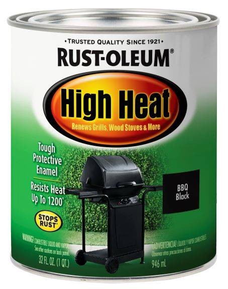 1Qt High Heat BBQ Black Paint