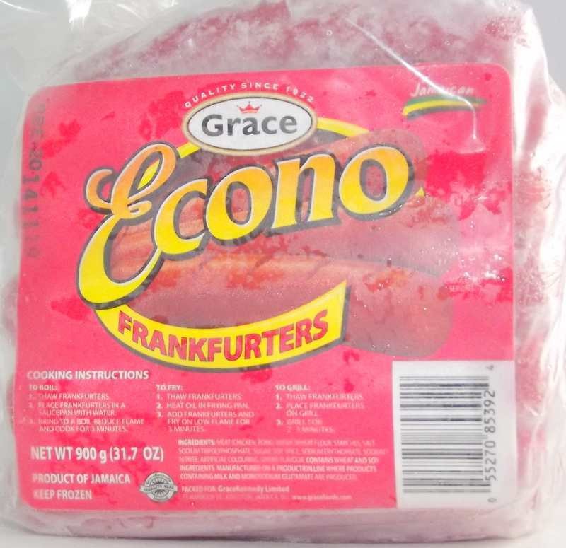 GRACE ECONO FRANKFURTERS 900G