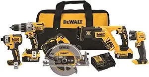 DEWALT DCK594P2 20V Max* XR 5-Tool Combo Kit