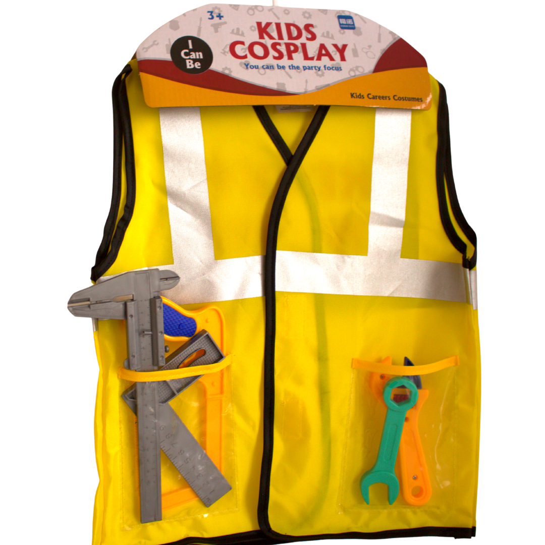 Kids Career Costumes: Contractors Outfit with Tools
