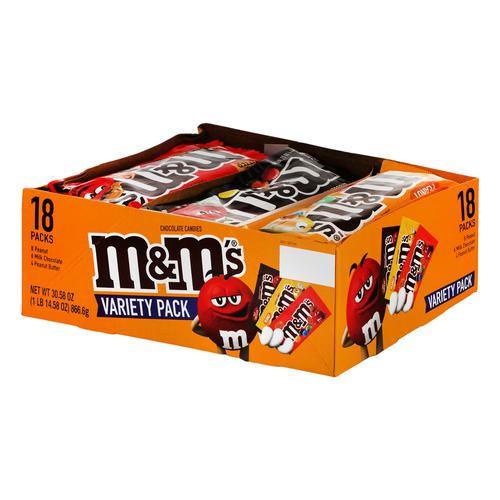 Mars M&M's Variety Pack 18 Units