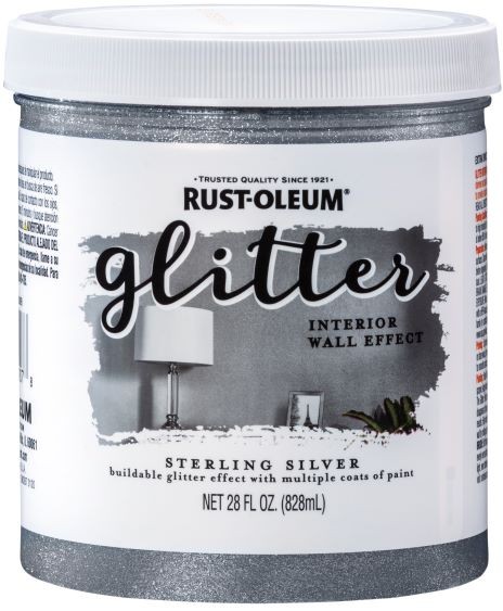 28oz Glitter Sterling Silver Paint