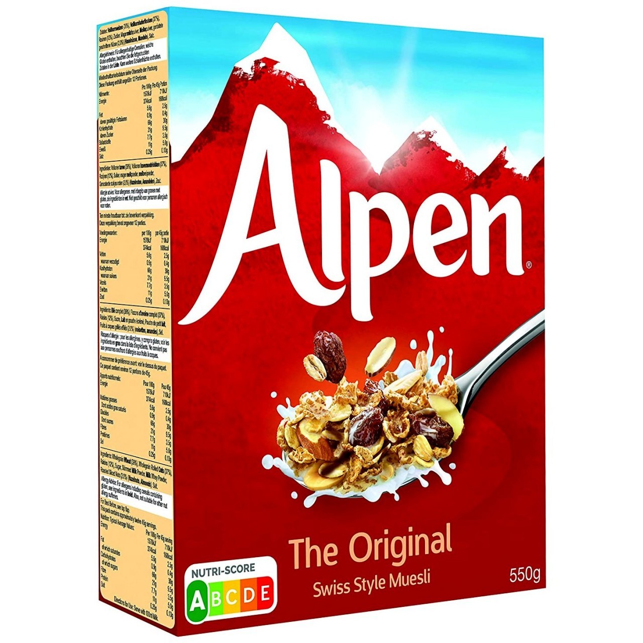 ALPEN SWISS STYLE MUESLI 550g