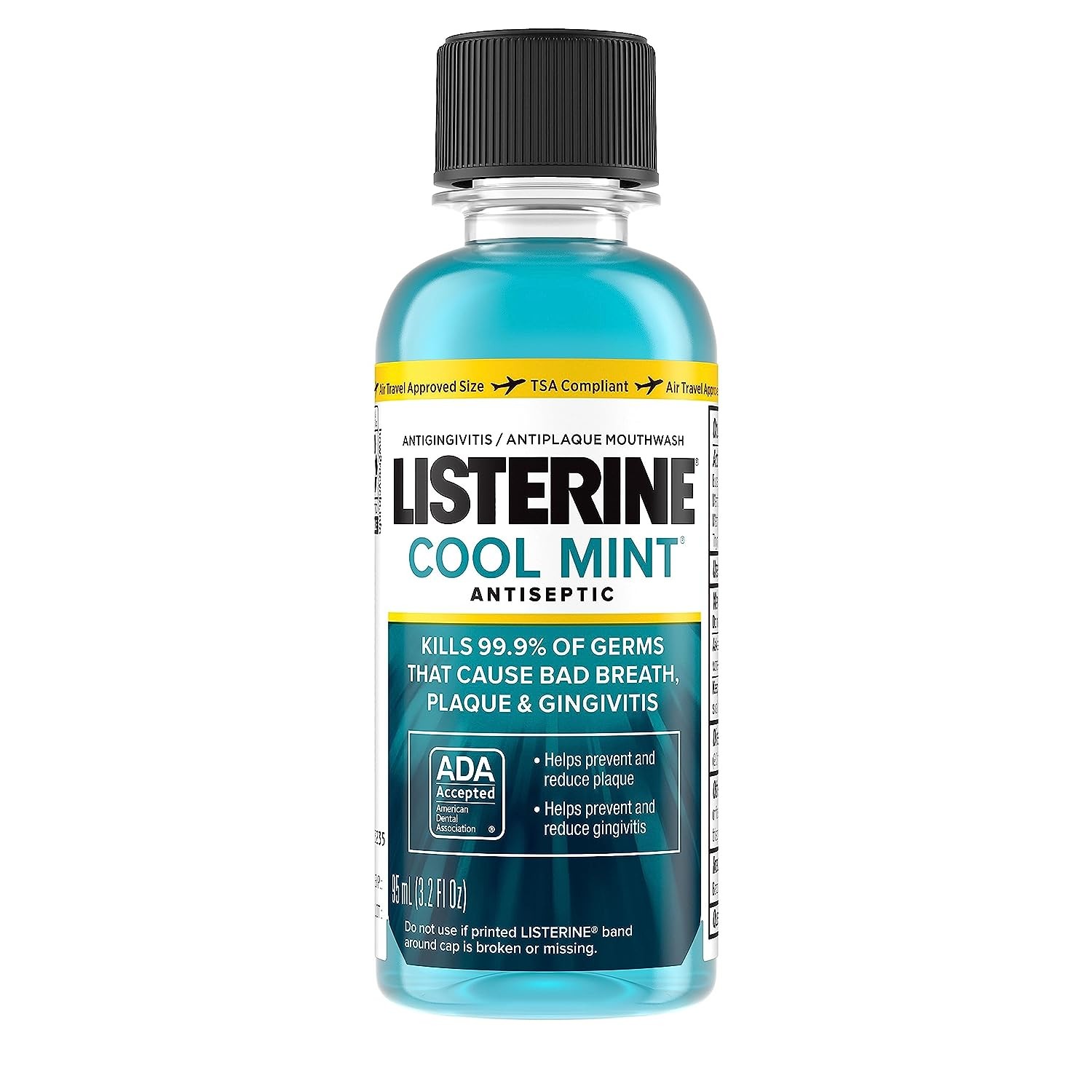 Listerine Antiseptic, Cool Mint, 3.2 oz