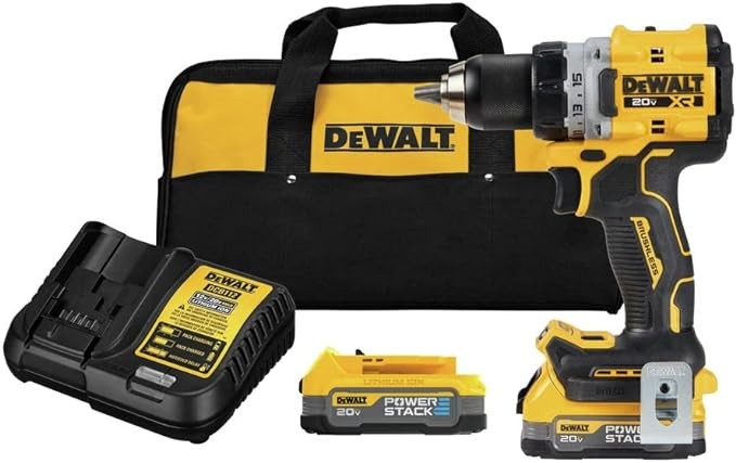 DEWALT 20V MAX XR Cordless Drill Kit, Drill and Driver, 1/2", Batteries, Charger, and Bag Included(DCD800E2)