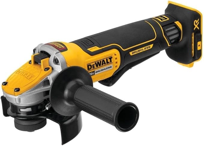 DEWALT 20V MAX* XR Angle Grinder with Brake, 5-Inch, Flathead Paddle Switch, Tool Only (DCG413FB)