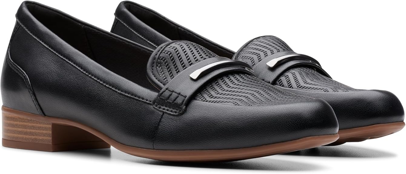 Clarks Womens Juliet Aster (Black Leather)