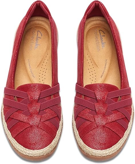 Clarks Womens Elaina Petal RED