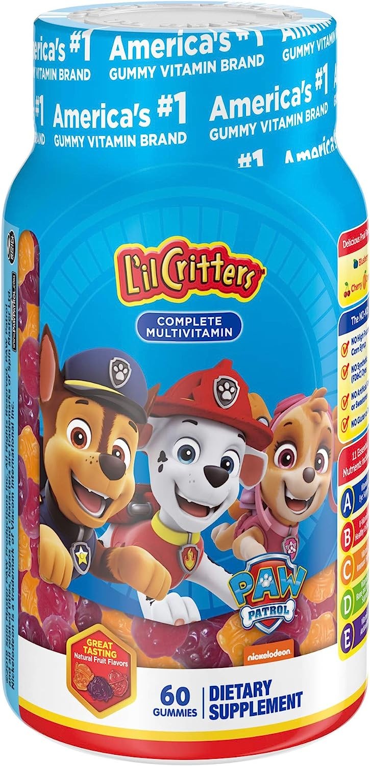 Lil Critters Paw Patrol Complete Multivitamin Gummies, 60ct