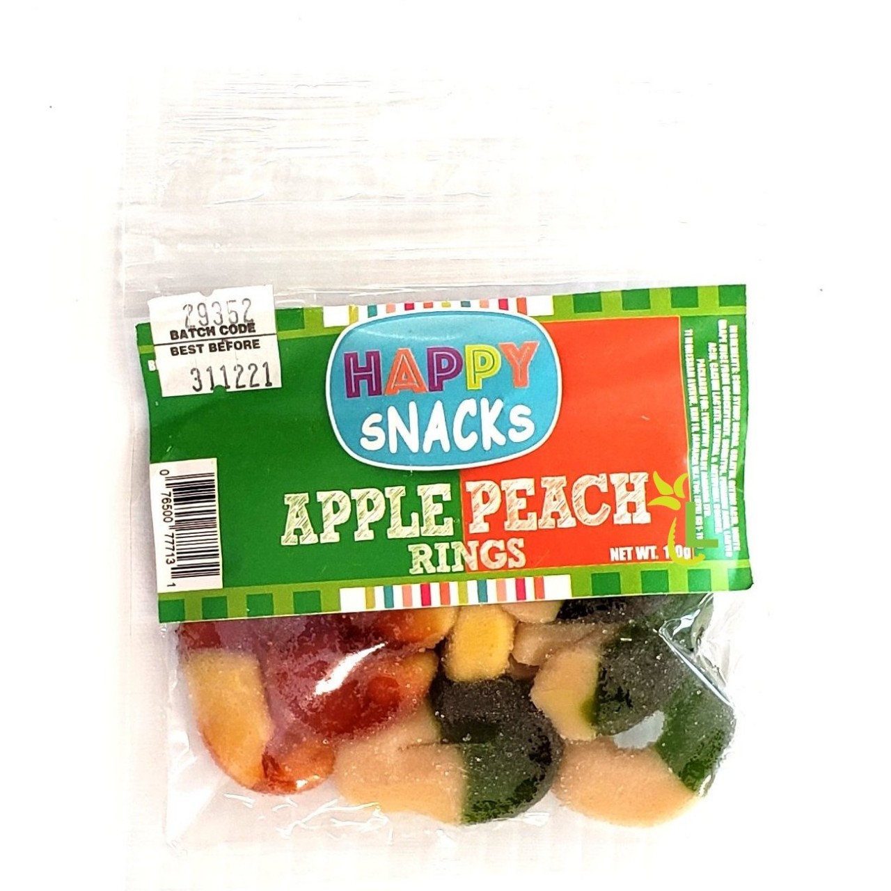 HAPPY SNACKS APPLE & PEACH 110g