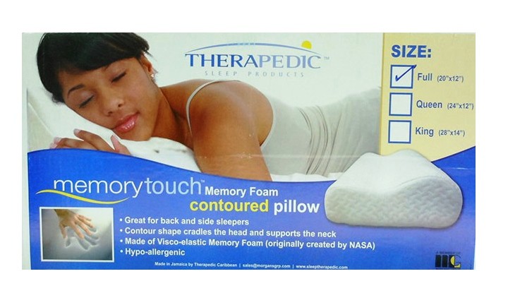 Therapedic Memory Touch - Memory Foam Contoured Pillow