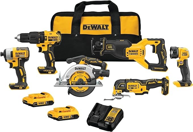 DEWALT 20V MAX* BRUSHLESS 6 Tool Kit (DCK675D2)