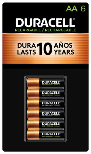 Duracell AA Batteries Rechargeable 6 Units