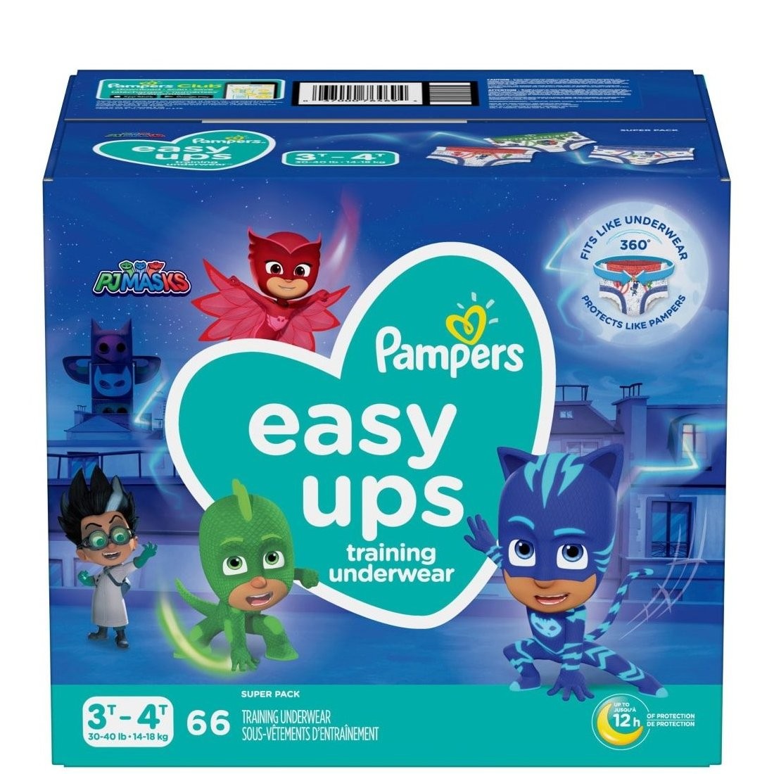 PAMPERS EASY UPS BOYS 3T-4T 66s