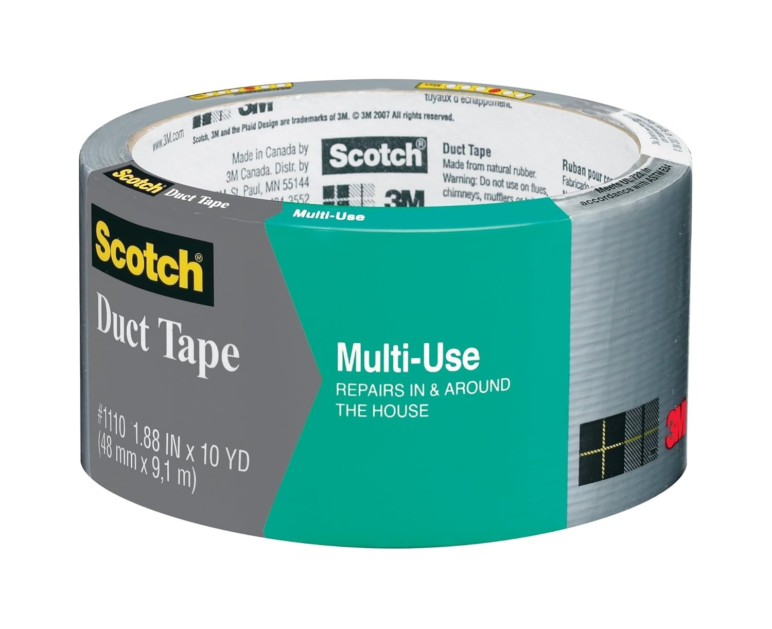Scotch 3M Multi-Use Duct Tape, 1.88”X10 Yd