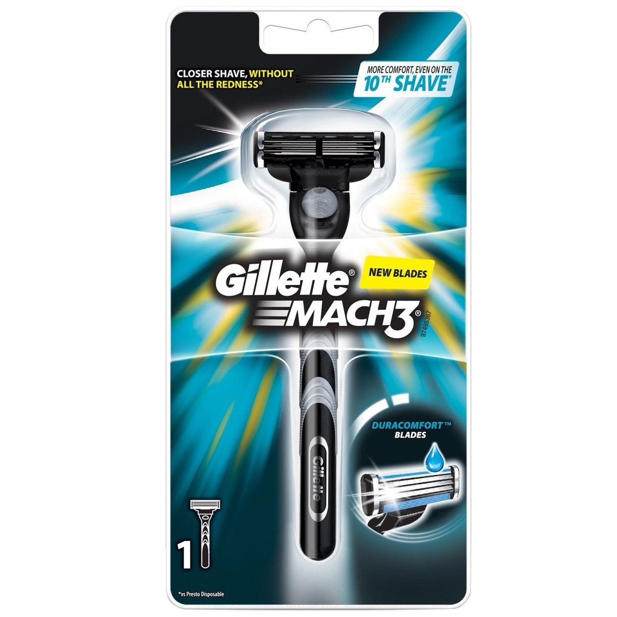 GILLETTE MACH 3 RAZOR 1ct