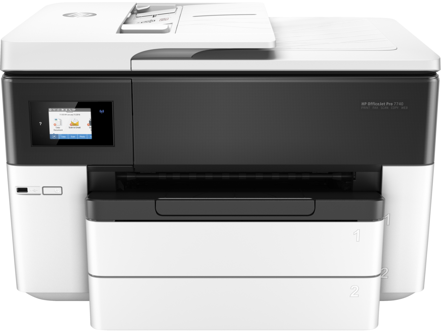 HP Officejet Pro 7740 Wide Format All-in-One - Multifunction printer - color