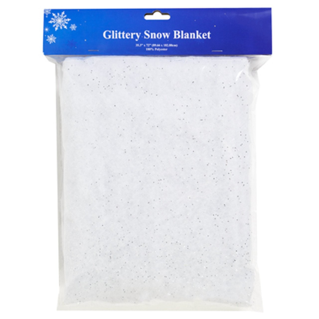 REGENT GLITTERY SNOW BLANKET 35x72