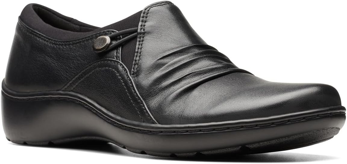 Clarks Womens Cora Dusk BLACK