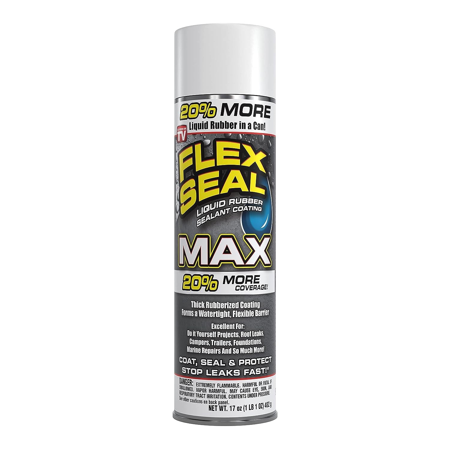 17 oz.White Rubberized Spray Flex Sealant