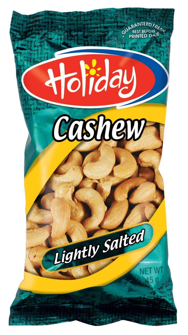 HOLIDAY CASHEW L/SALTED 45G