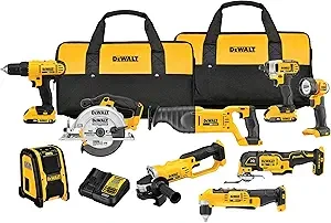 DEWALT 20V MAX Power Tool Combo Kit, 9-Tool Cordless Power Tool Set with 2 Batteries and Charger (DCK940D2)