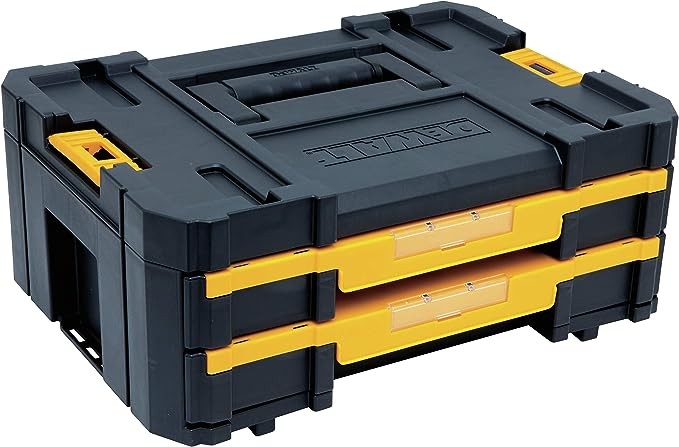 DEWALT TSTAK Tool Storage Organizer with Double Drawers, Holds Up to 16.5 lbs. (DWST17804)
