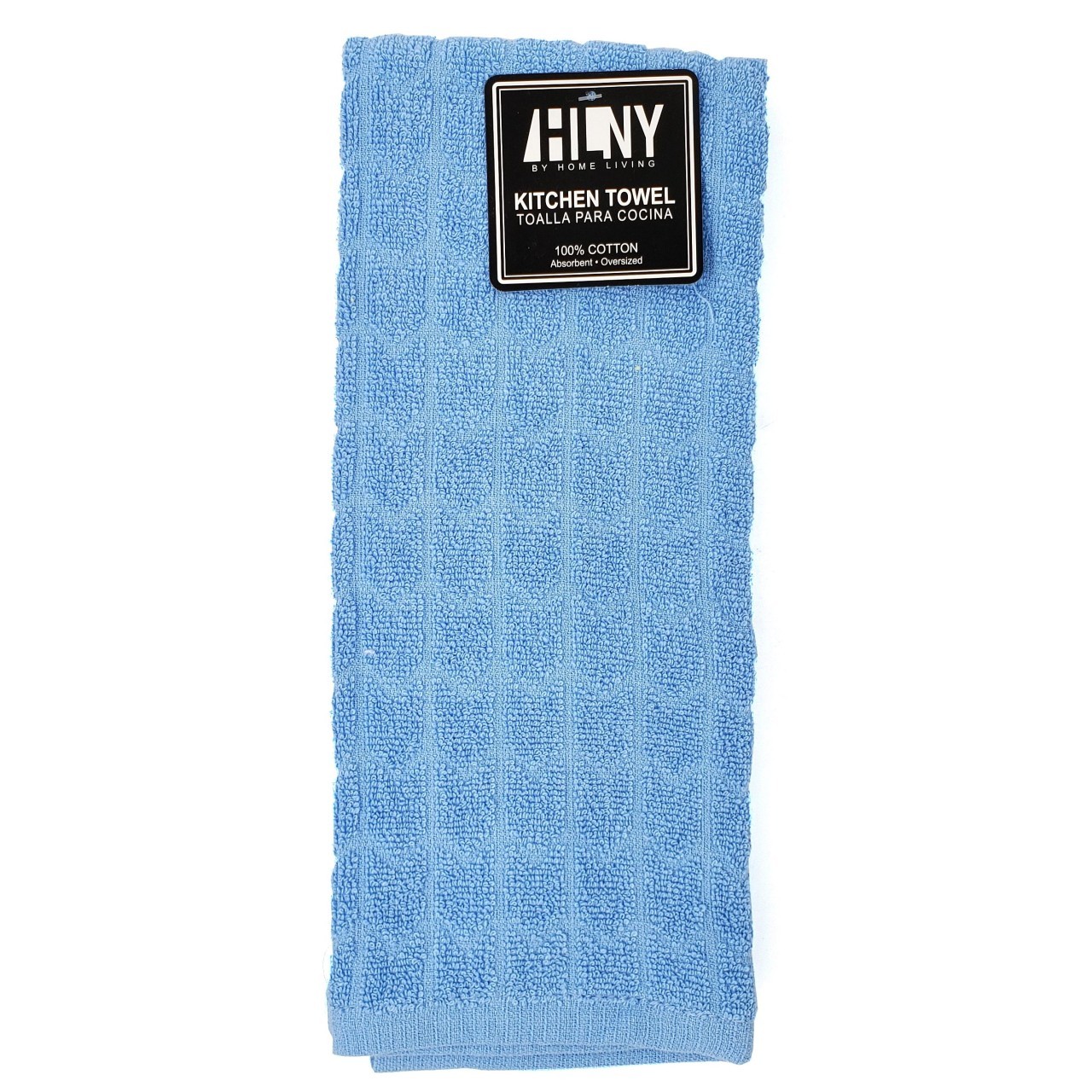 HOME LIVING KITCHEN TOWEL BLUE 1ct
