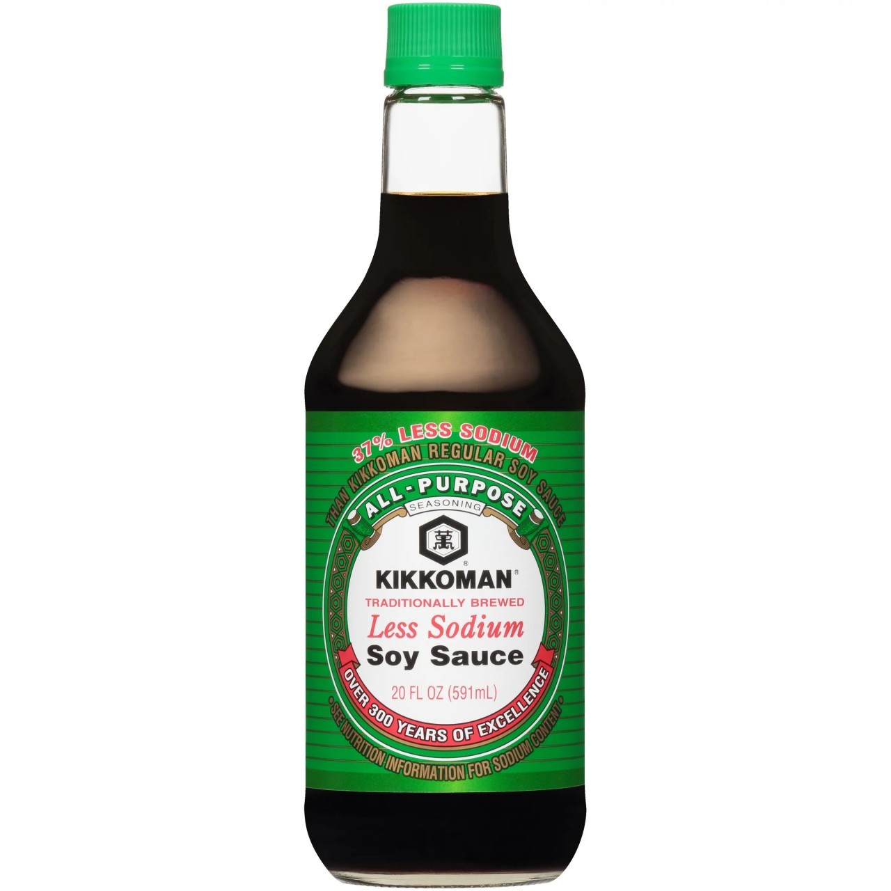 KIKKOMAN SOY SAUCE LESS SODIUM 20oz