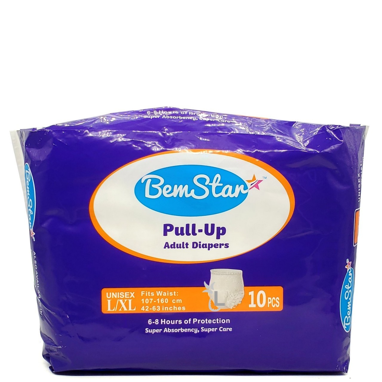BEMSTAR ADULT PULL-UP DIAPERS (L/XL) 10