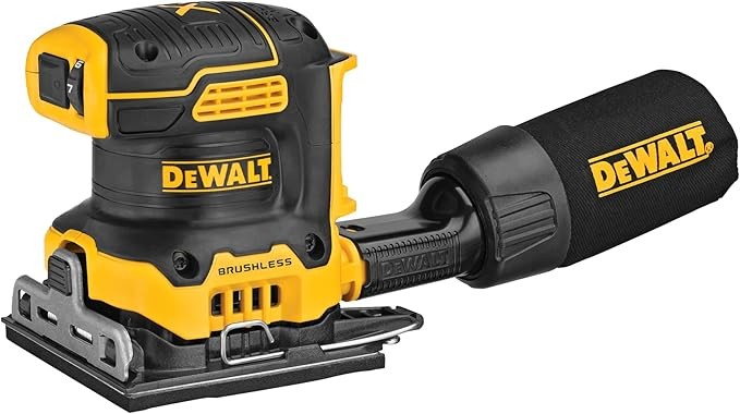 DEWALT DCW200B 20V MAX XR Brushless Cordless 1/4 Sheet Variable Speed Sander (Tool Only)