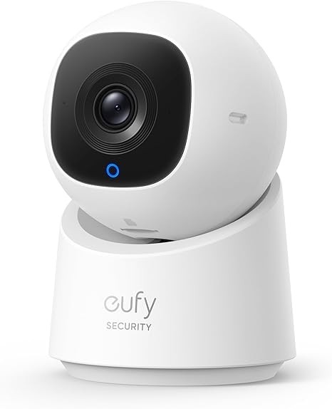 eufy Security Indoor Cam C220 | 2K Resolution Smart Security Camera with 360° coverage, Human/Motion Detection, AI Tracking, Compatible with Alexa and Google Assistant, Night Vision