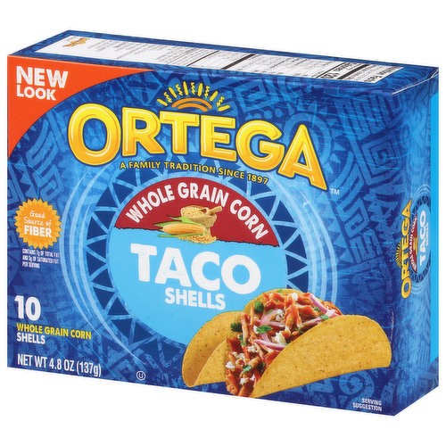 ORTEGA TACO SHELLS WHOLE GRAIN 4.8oz