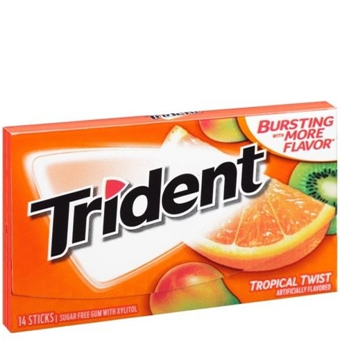 TRIDENT GUM TWIST TROPICAL 14s