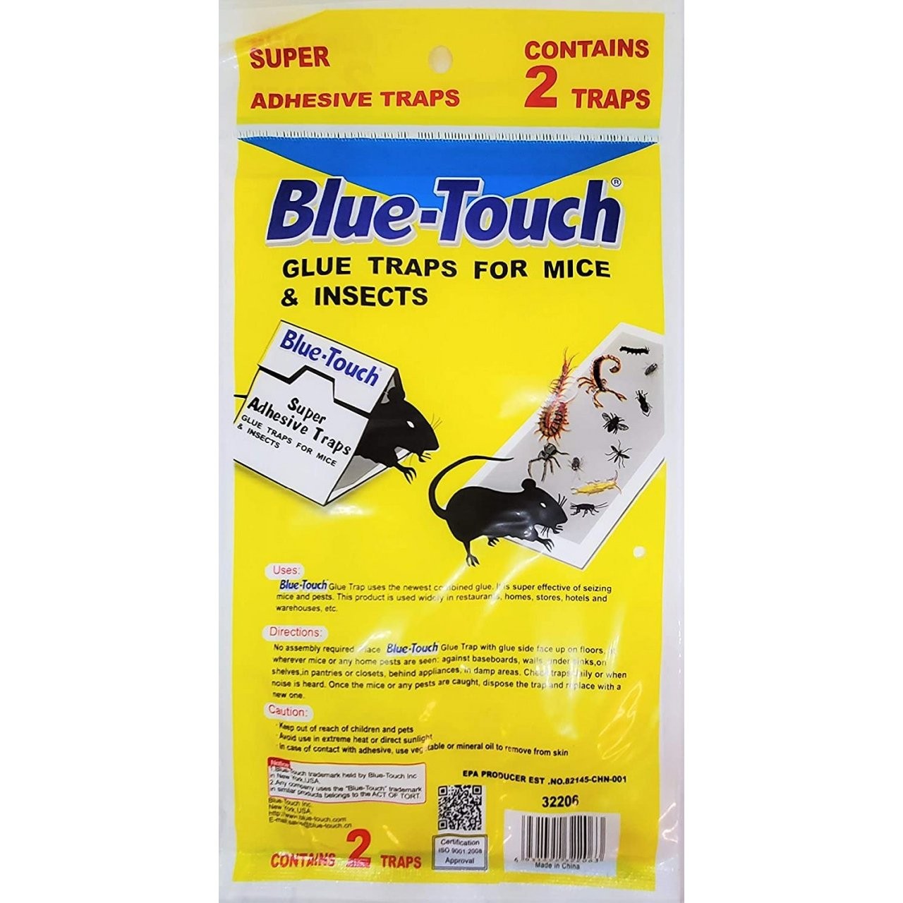 BLUE TOUCH GLUE TRAPS ADHESIVE 2s