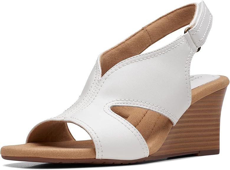 Clarks Womens Kyarra Aster : White Leather