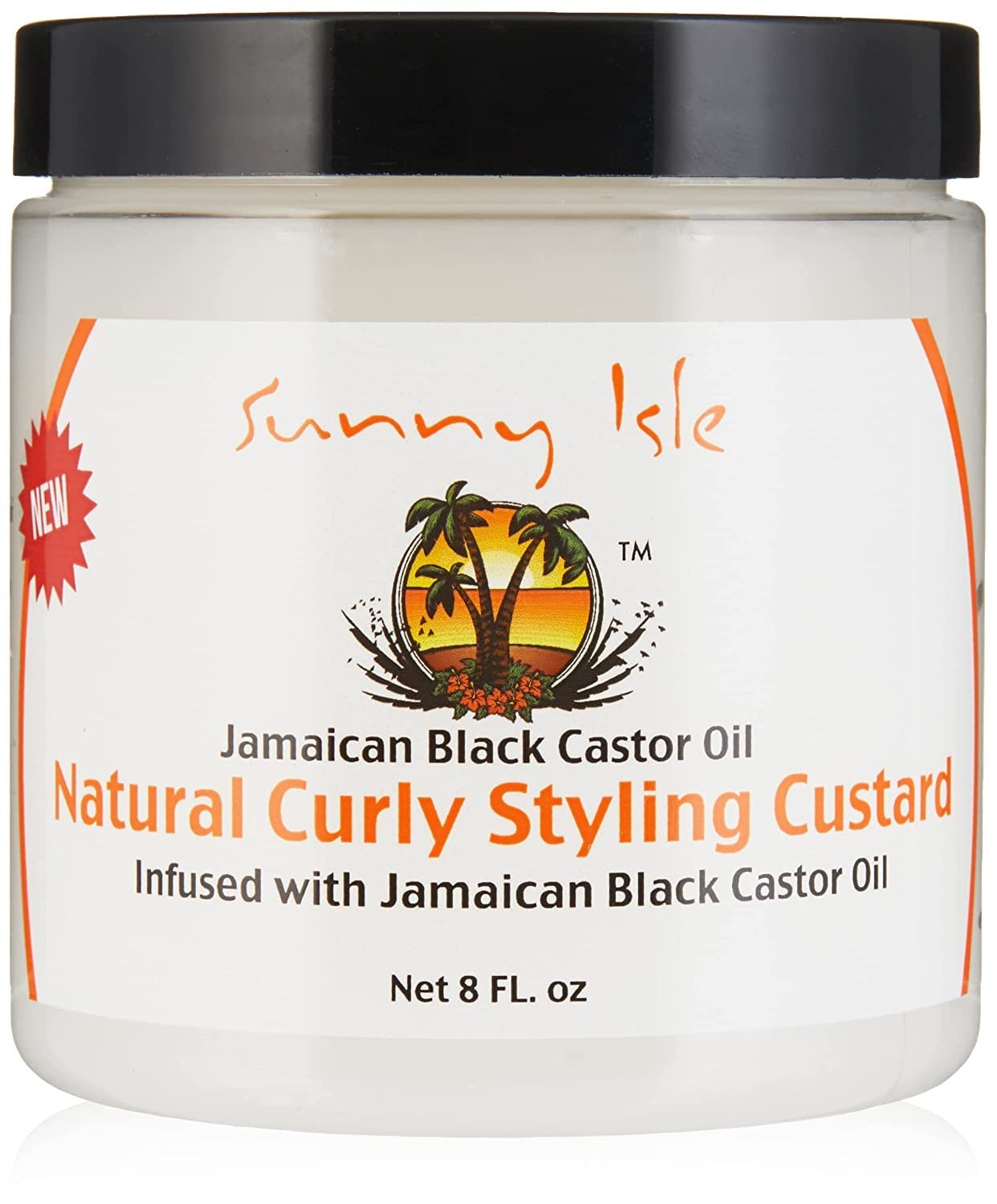 Sunny Isle Jamaican Black Castor Oil Natural Curly Styling Custard 8 Oz