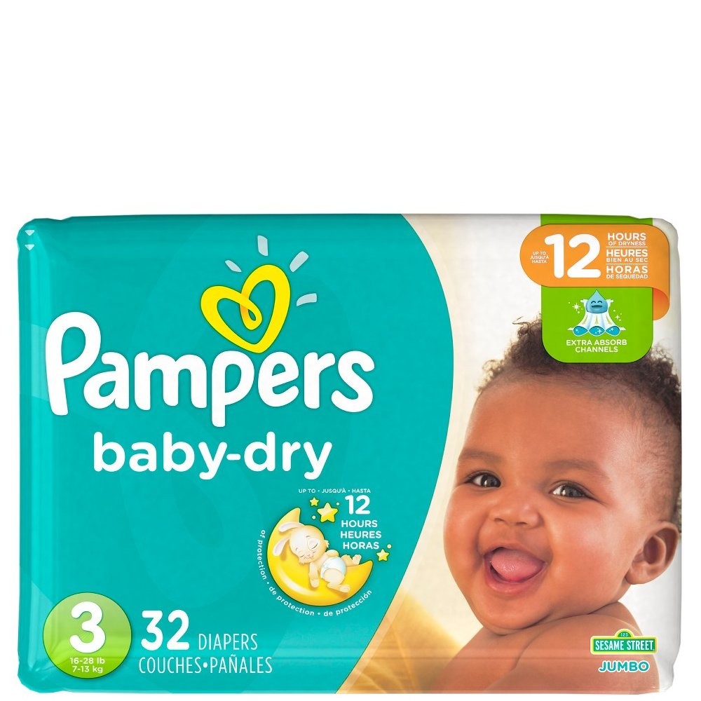 PAMPERS BABY DRY JUMBO #3 32s