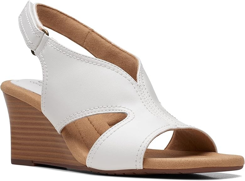 Clarks Womens Kyarra Aster : White Leather