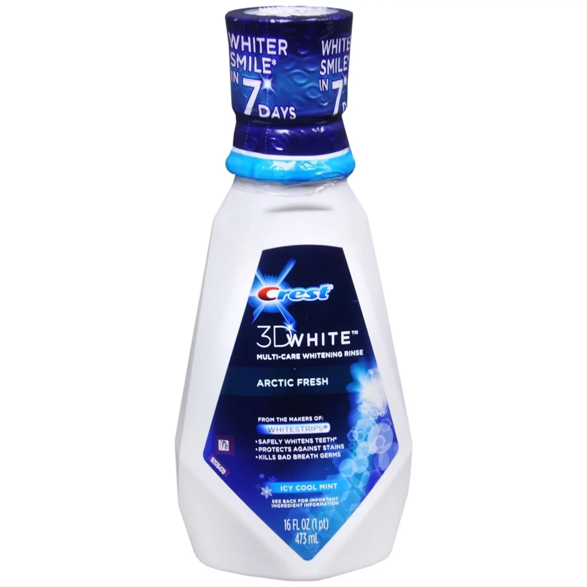 Crest 3D White Arctic Fresh Multi-Care Whitening Rinse, Icy Cool Mint 16 fl oz